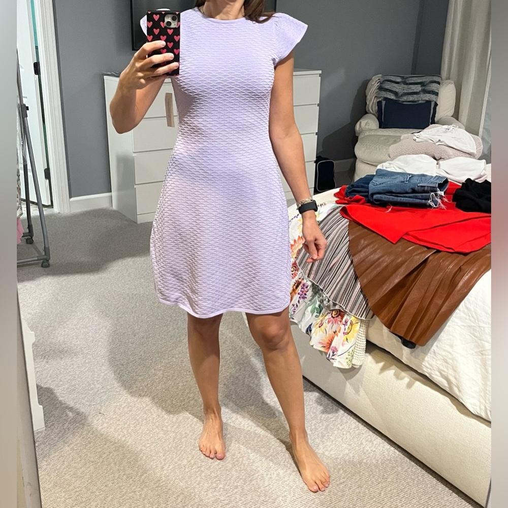 Shoshanna Lavender Midi Dress